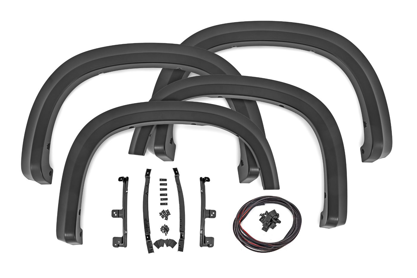 Rough Country Sport Fender Flares | GBA Black | Chevy Silverado 1500 2WD/4WD (2019-2026)