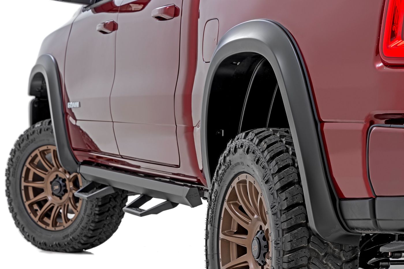 Rough Country Sport Fender Flares | PR4 Flame Red | Ram 1500 2WD/4WD (2025-2026)