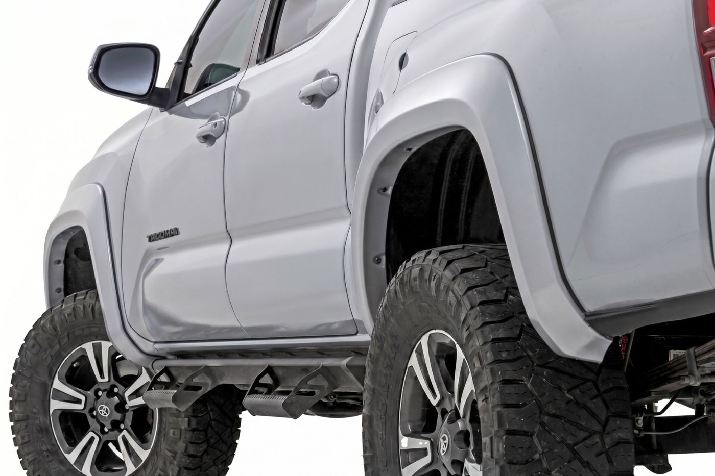 Rough Country Sport Fender Flares | 1D6 Silver Sky Metallic | Toyota Tacoma (16-23)