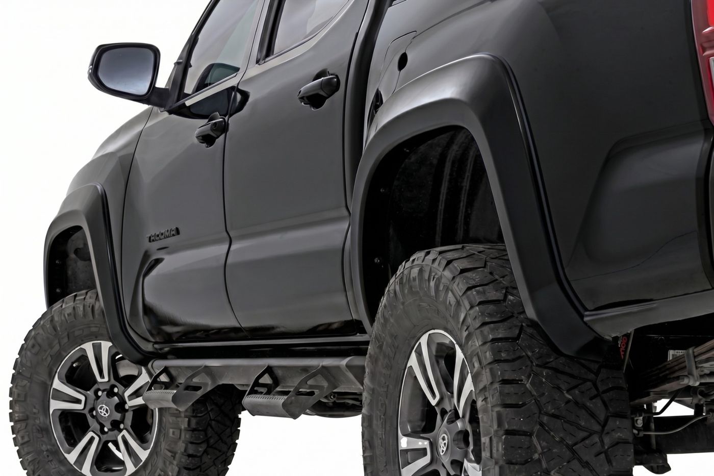 Rough Country Sport Fender Flares | 202 Black Onyx | Toyota Tacoma 2WD/4WD (2016-2023)
