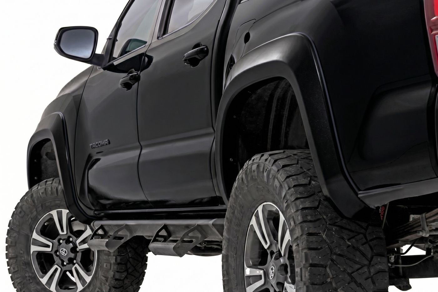 Rough Country Sport Fender Flares | 218 Midnight Black Metallic | Toyota Tacoma (16-23)