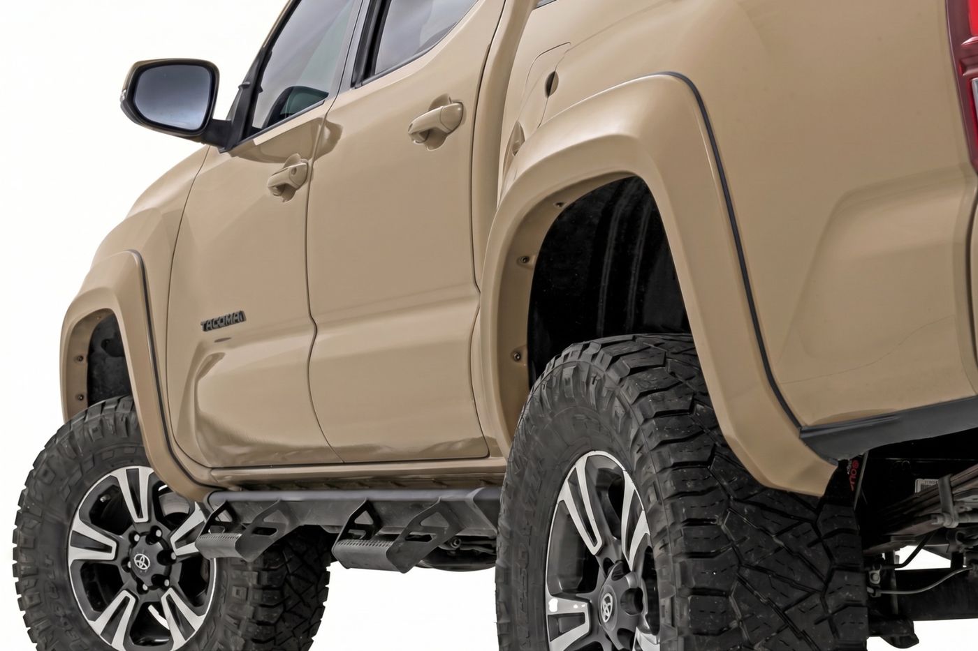 Rough Country Sport Fender Flares | 4V6 Quicksand | Toyota Tacoma 2WD/4WD (2016-2023)