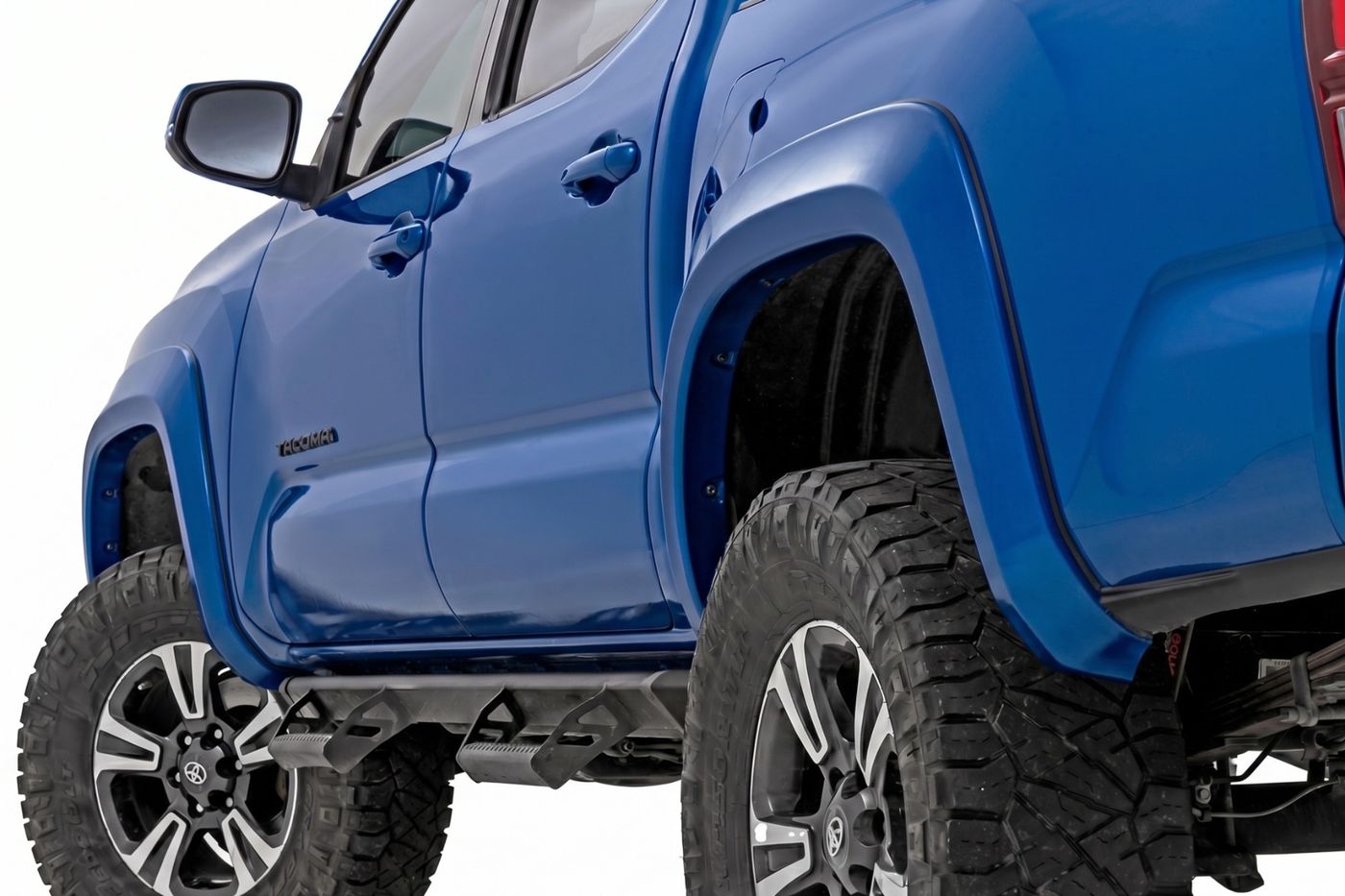 Rough Country Sport Fender Flares | 8W7 Blue Crush | Toyota Tacoma 2WD/4WD (2016-2023)