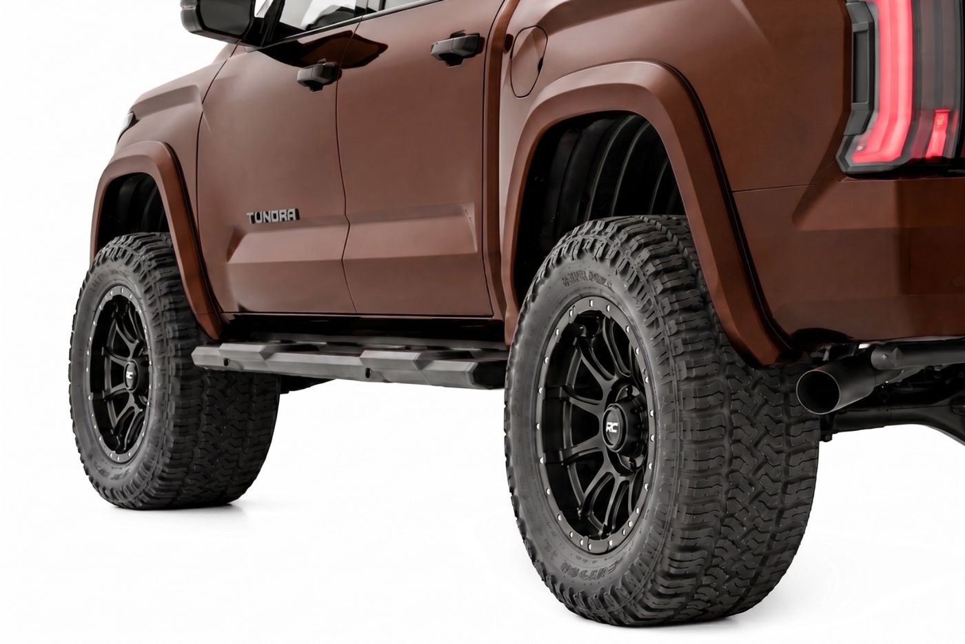 Rough Country Sport Fender Flares | 4X4 Smoked Mesquite | Toyota Tundra 2WD/4WD (2022-2026)