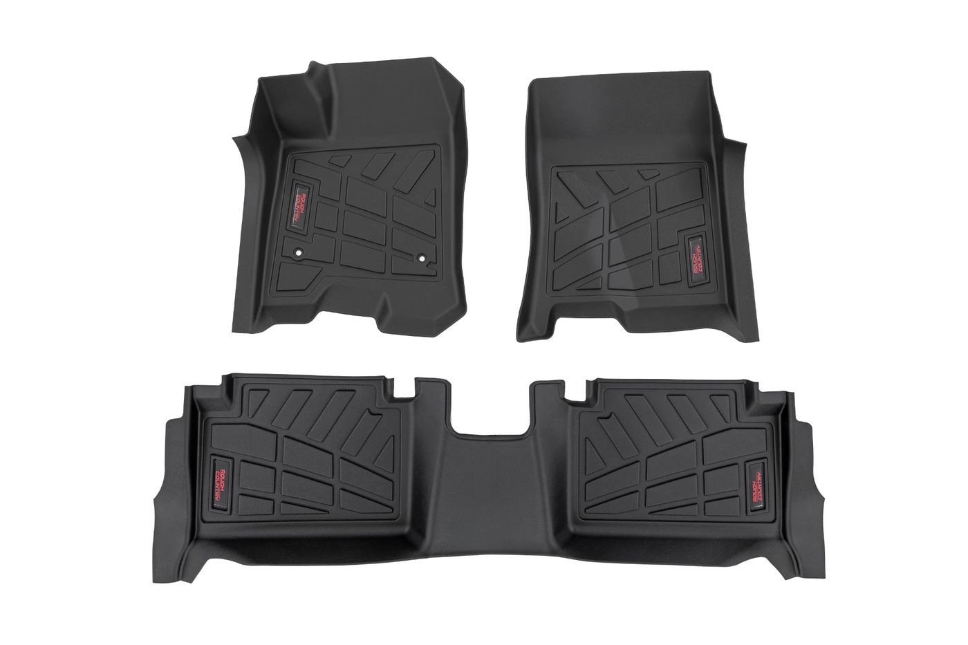 Rough Country Sure-Fit Floor Mats | Front & Rear | Chevy/GMC Canyon/Colorado 2WD/4WD (23-26)