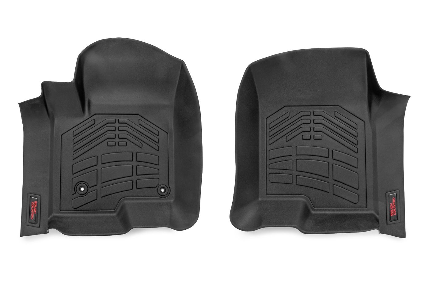 Rough Country Floor Mats | FR Bucket | Crew | Chevy/GMC 1500/2500HD/3500HD (19-26)