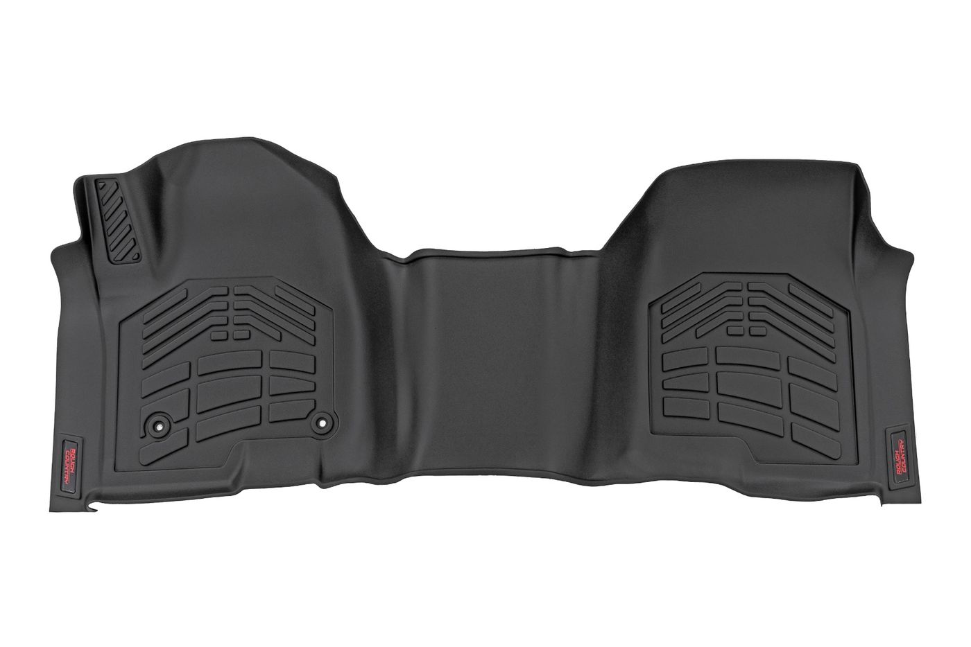 Rough Country Sure-Fit Floor Mats | Front Over Hump | Crew | Chevy/GMC 1500/2500HD/3500HD (19-26)