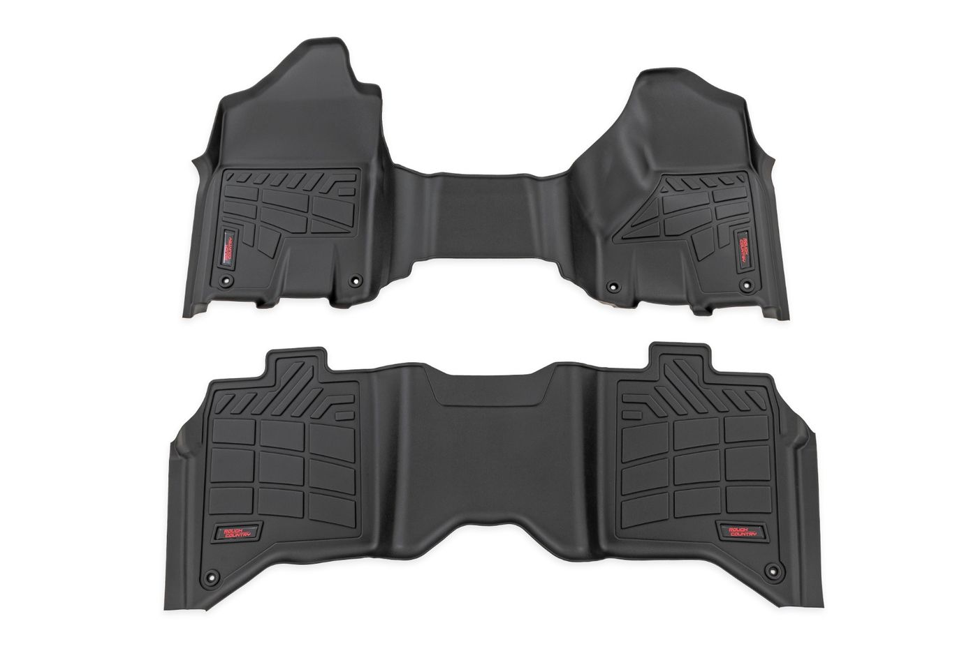 Rough Country Sure-Fit Floor Mats | Front & Rear | Crew | Ram 2500/3500 2WD/4WD (2019-2026)