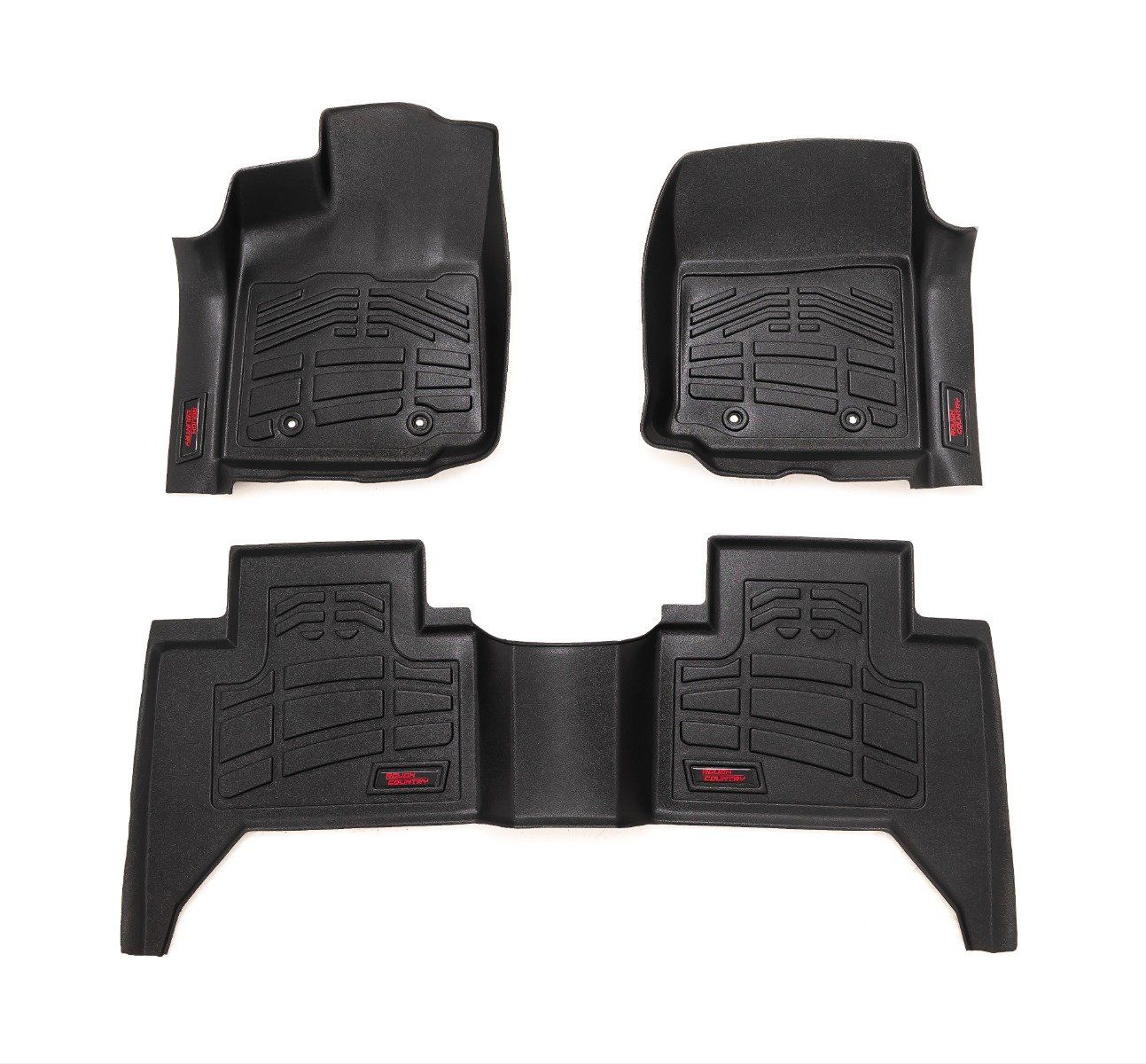 Rough Country Sure-Fit Floor Mats | FR & RR | Toyota Tacoma 2WD/4WD (2016-2023)