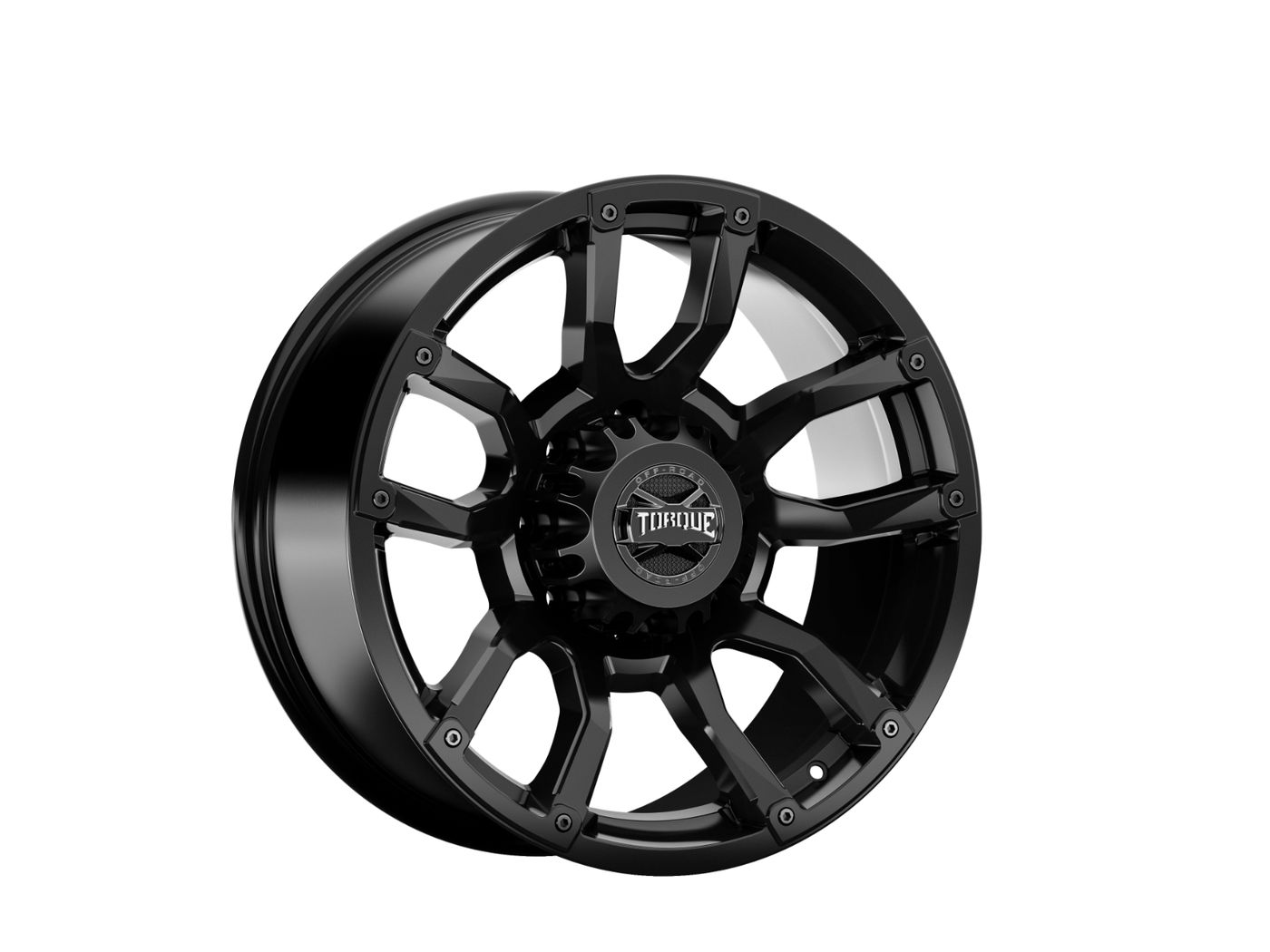 Rough Country Torque Impact | Satin Black | 20x9 | 8x180 | 0mm
