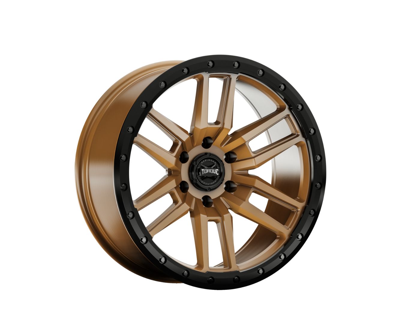 Rough Country Torque Pritchett | Bronze w/Black Lip | 20x9 | 6x135 | -12mm