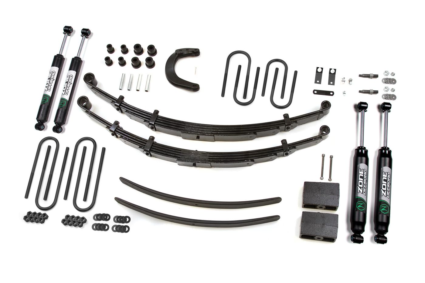Zone Offroad 6" Leaf Spring Lift Kit ; Nitro Shocks