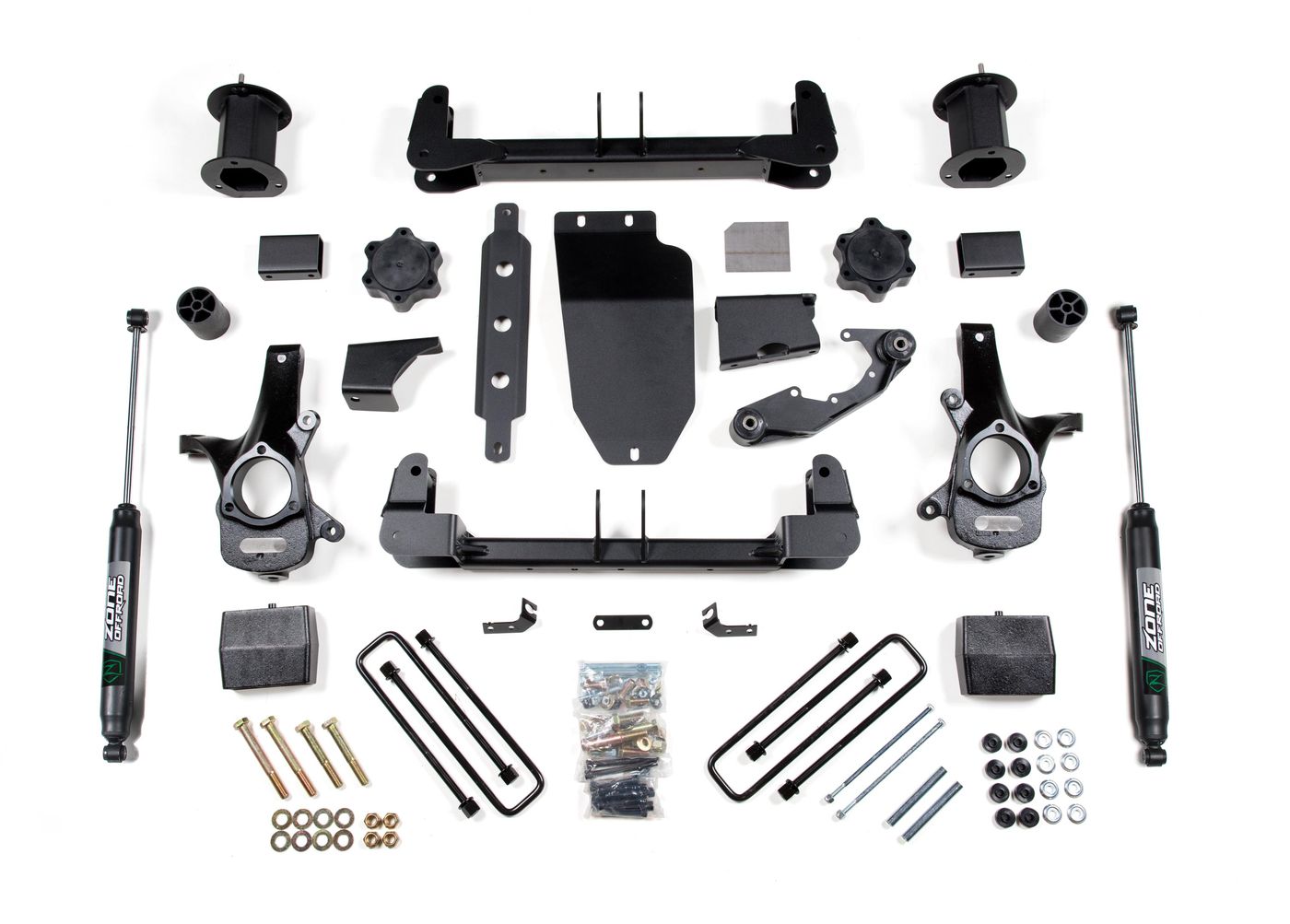 Zone Offroad 6.5" Lift Kit with Spacer ; Nitro Shocks