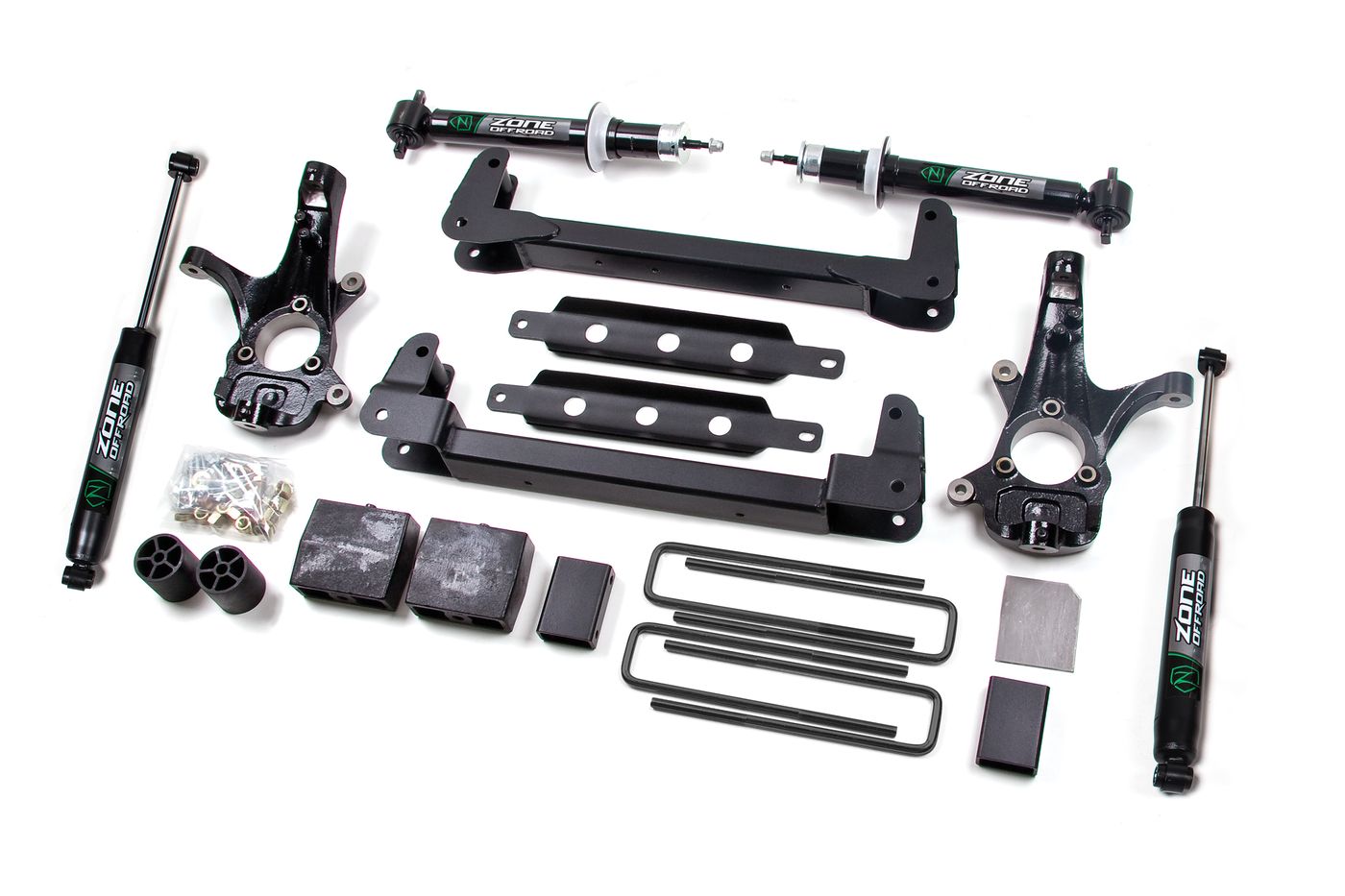 Zone Offroad 6.5" Suspension Lift Kit ; Nitro Shocks
