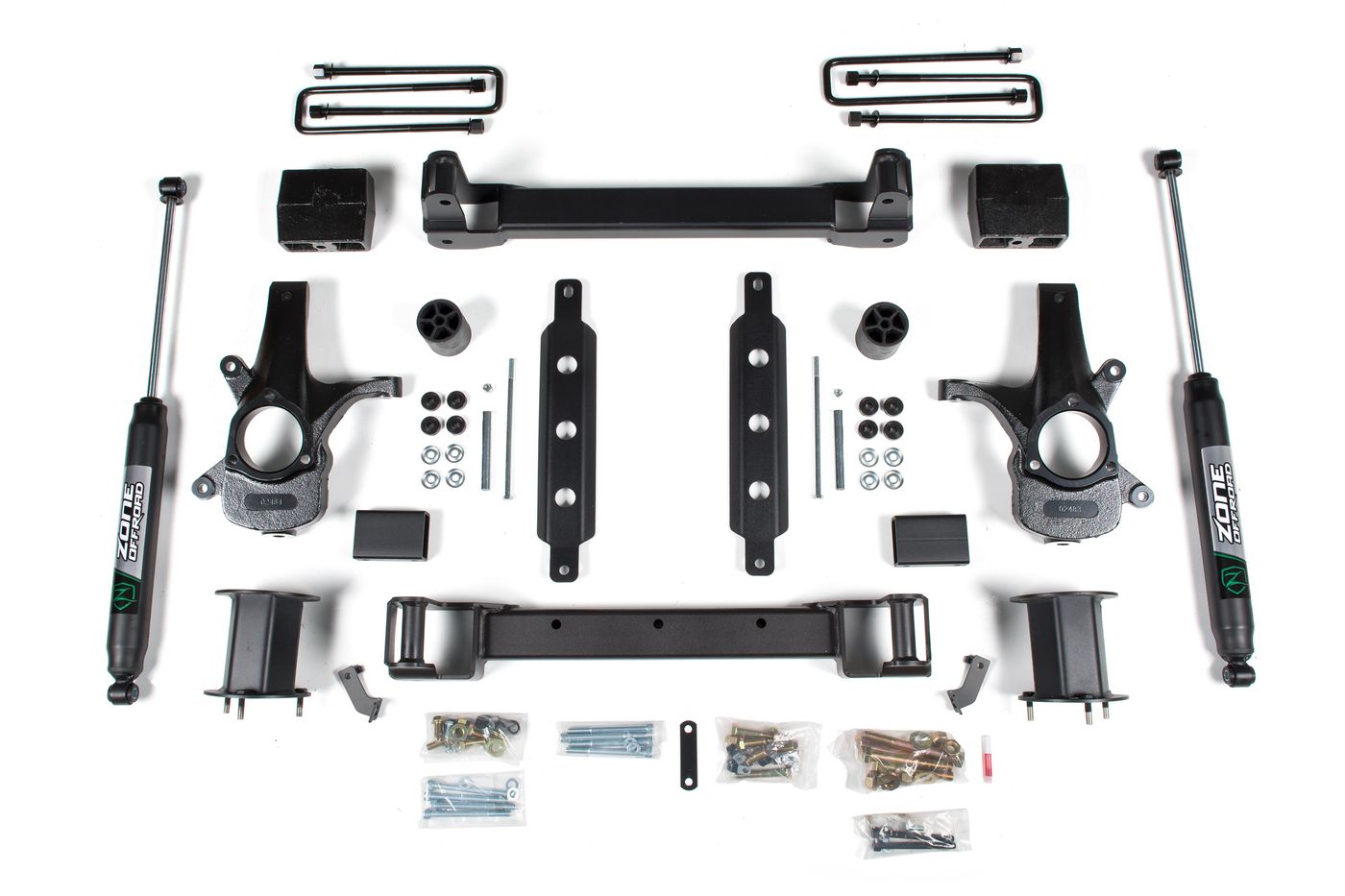 Zone Offroad 4.5" Suspension Lift Kit ; Nitro Shocks
