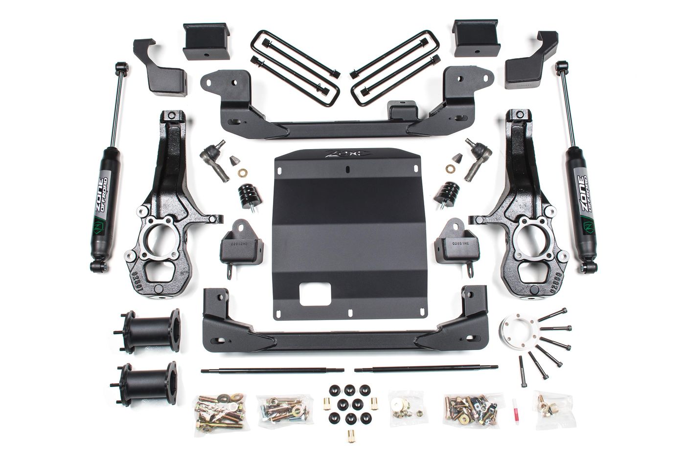 Zone Offroad 5.5" Suspension Lift kit ; Nitro Shocks
