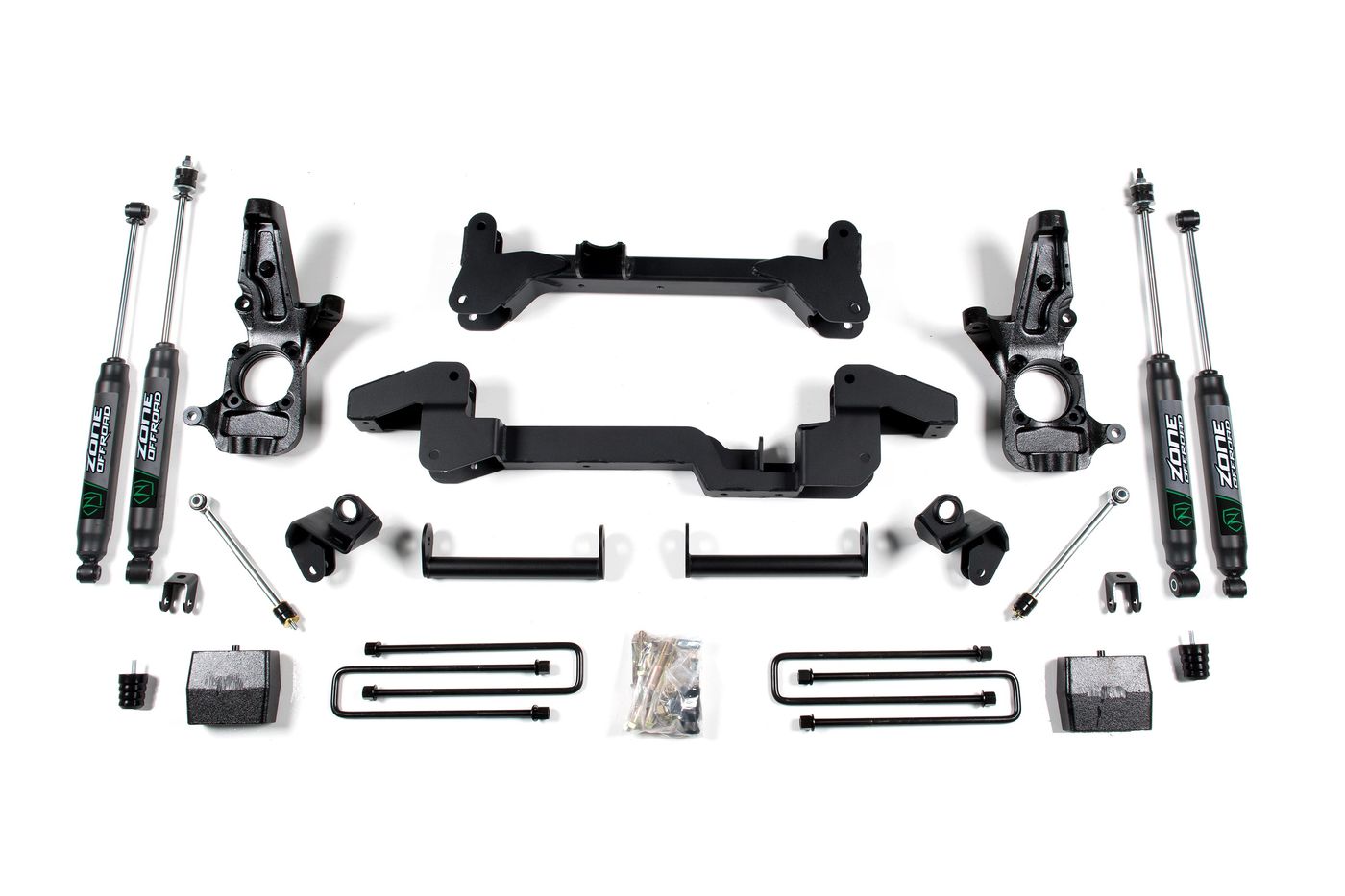 Zone Offroad 6" Torsion Bar Drop Lift Kit ; Nitro Shocks