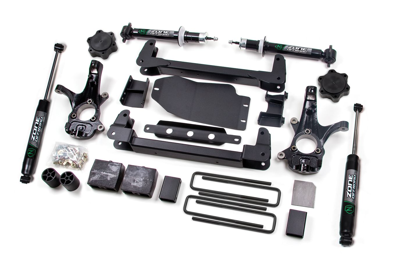 Zone Offroad 4.5" Strut & Drop Crossmember Lift Kit ; Nitro Shocks