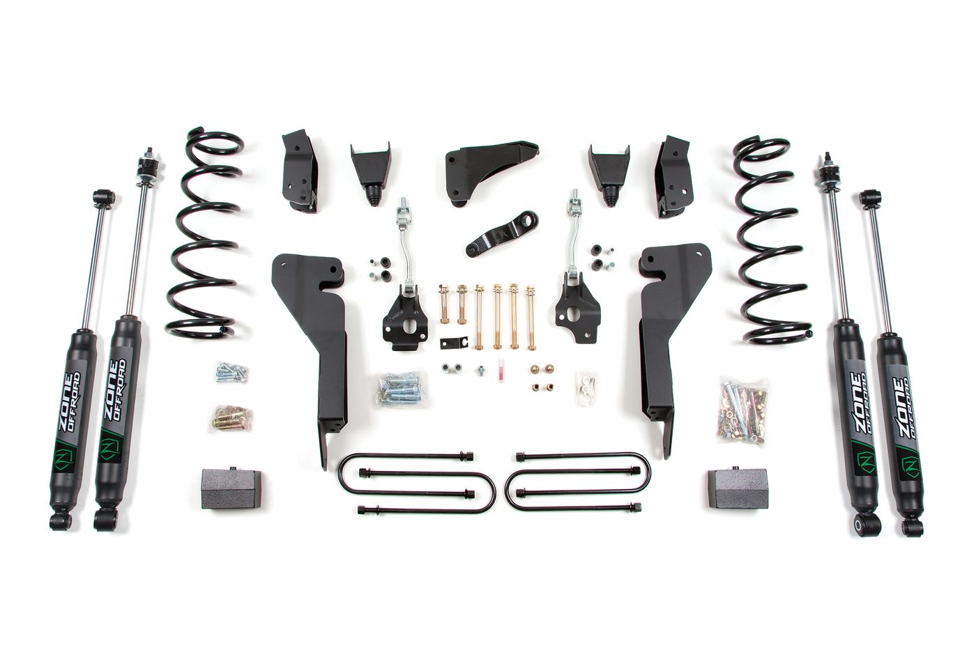 Zone Offroad 6" Coil Spring Lift Kit ; Nitro Shocks
