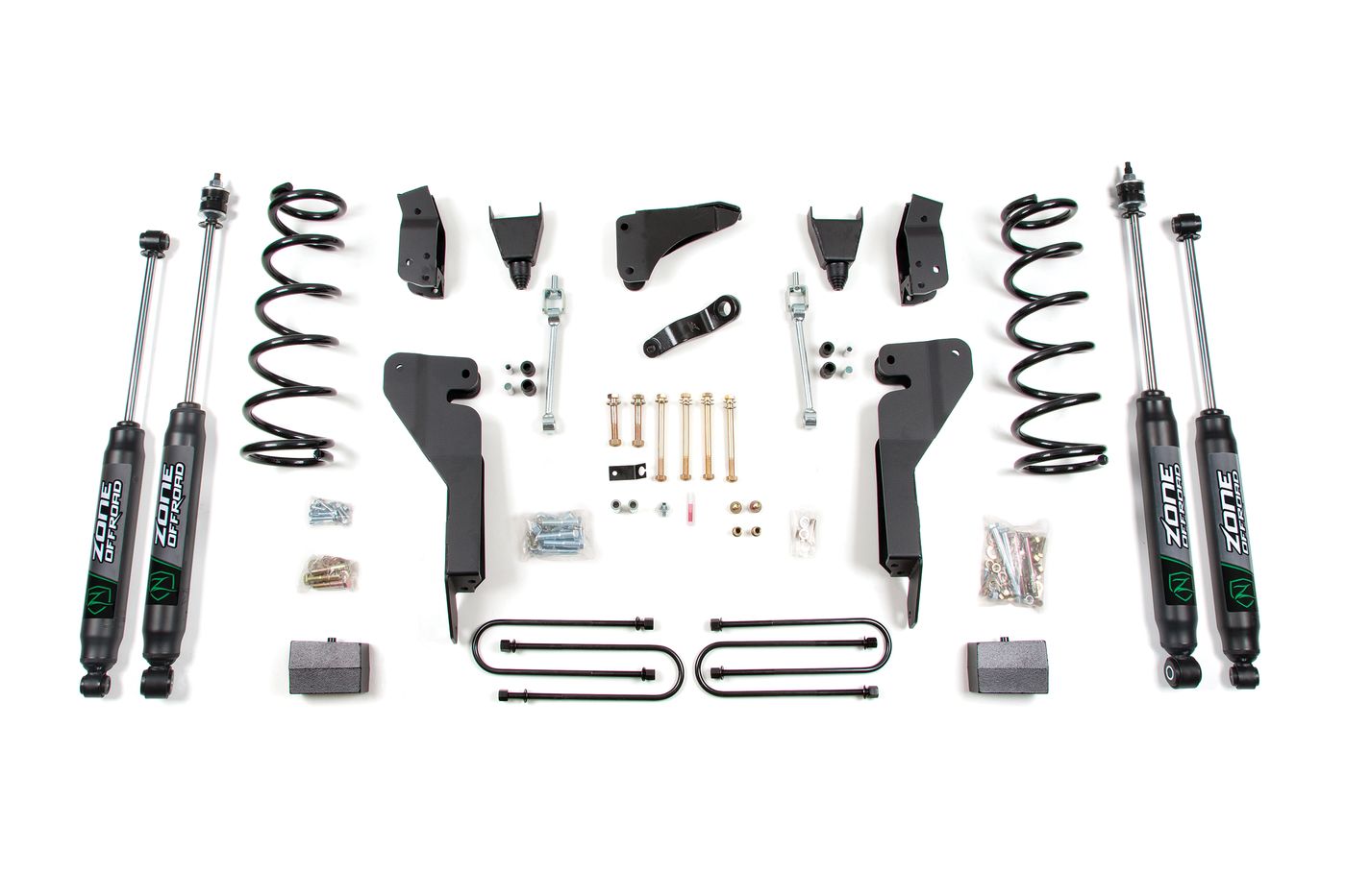 Zone Offroad 6" Coil Spring Lift Kit ; Nitro Shocks