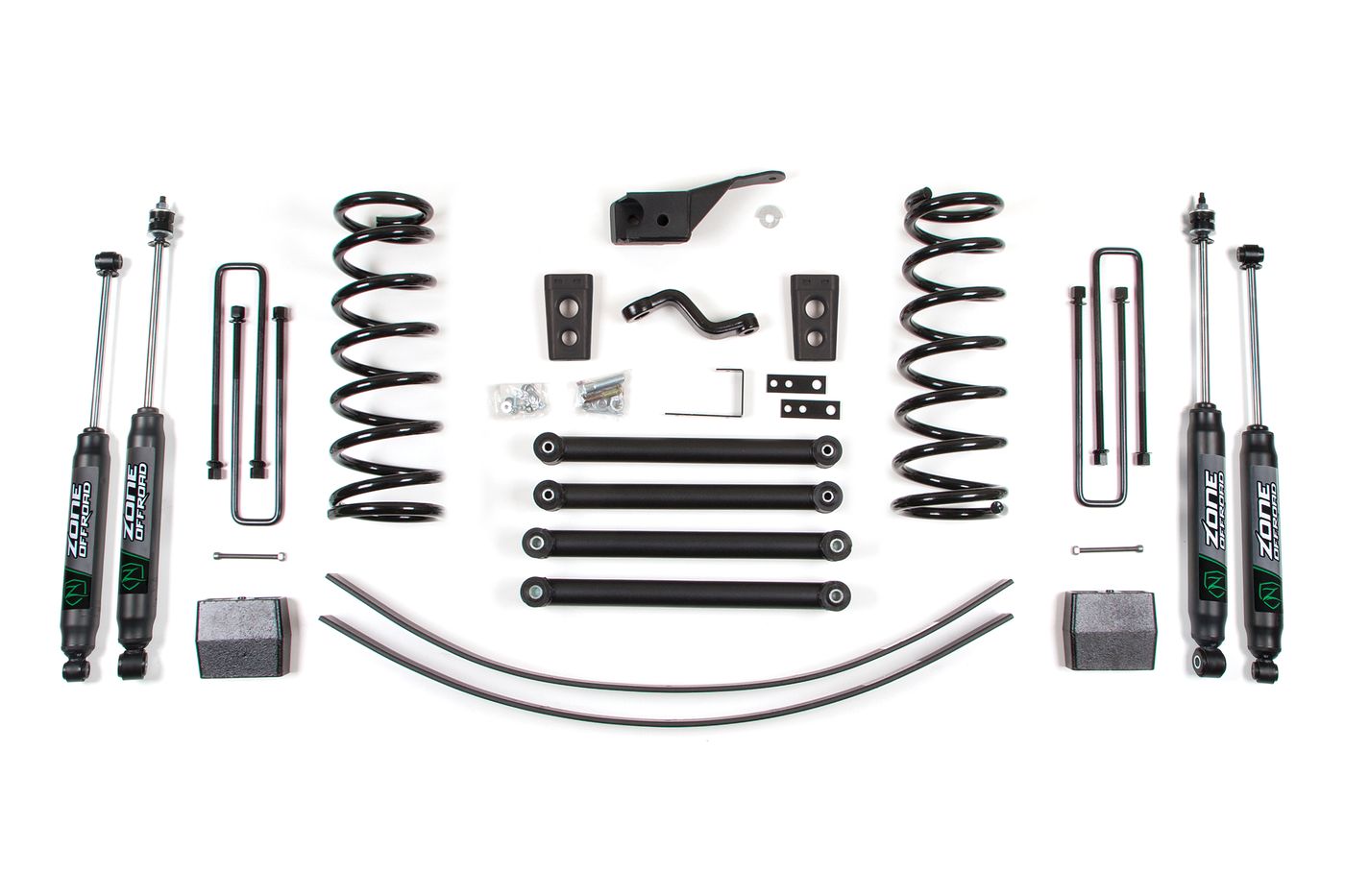 Zone Offroad 5" Coil Spring Lift Kit ; Nitro Shocks