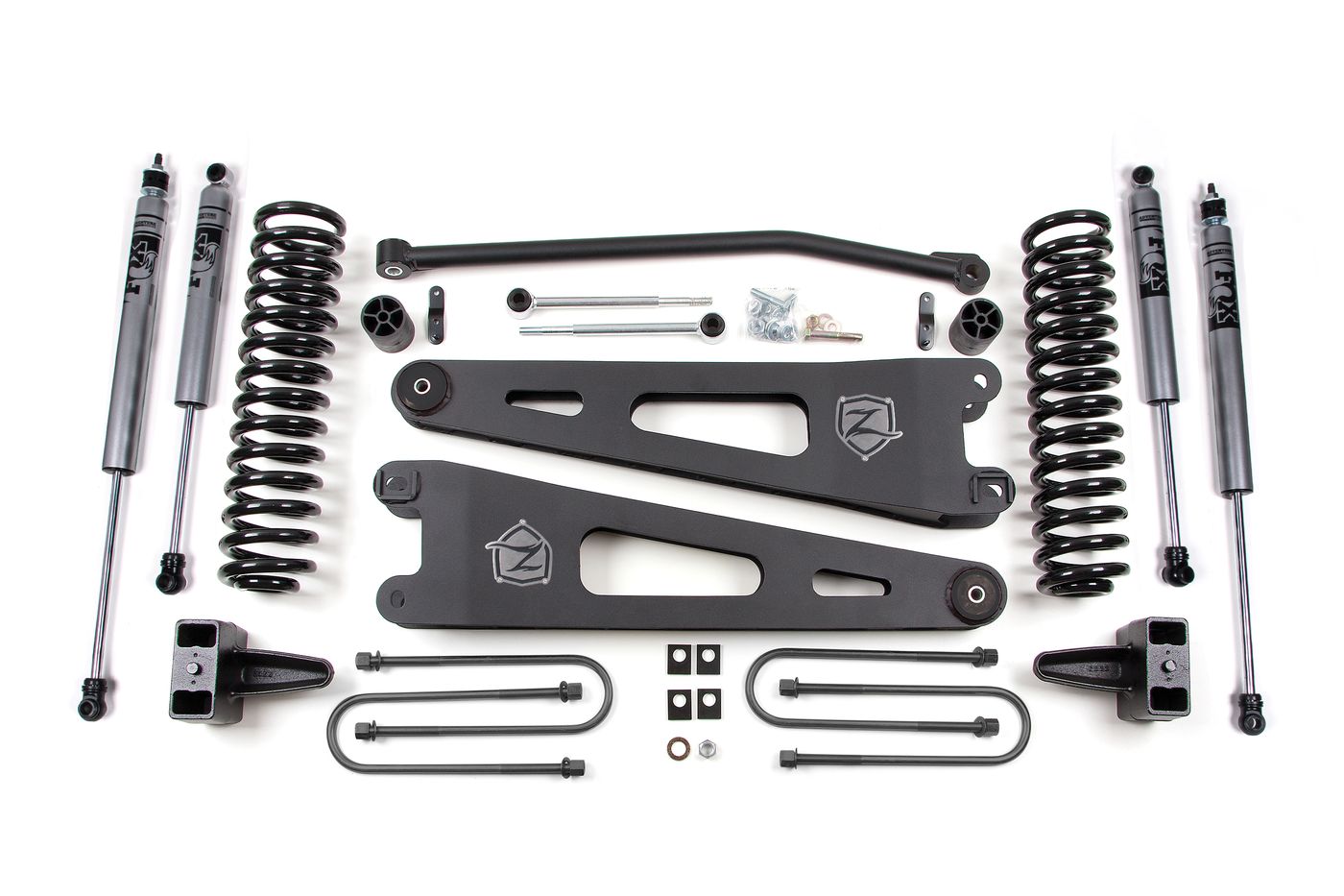 Zone Offroad 4 Inch Radius Arm Lift Kit ; FOX Adventure Shocks
