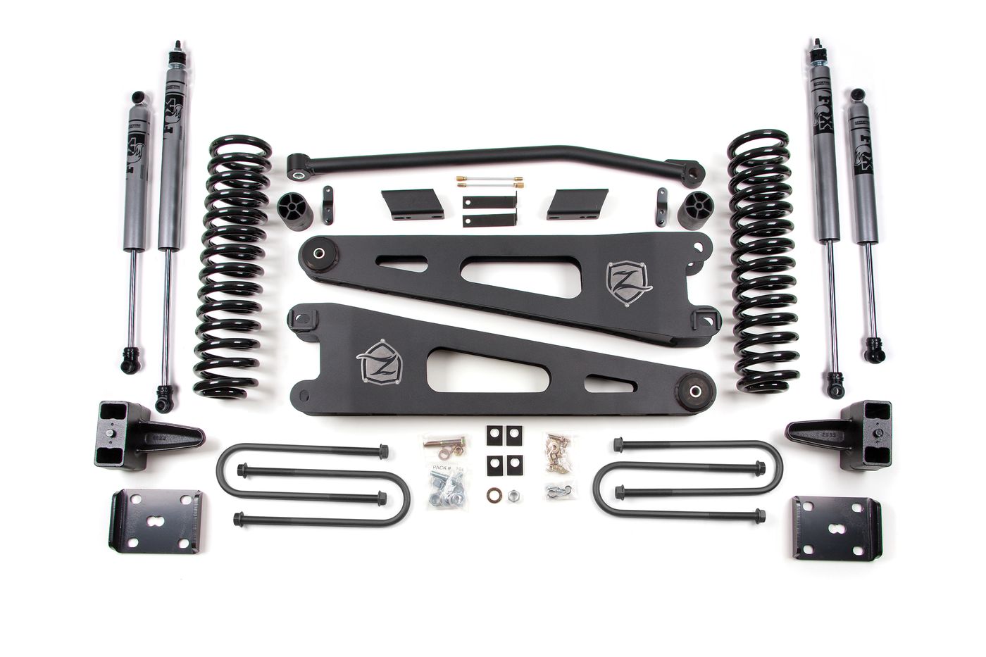 Zone Offroad 4" Radius Arm Lift Kit ; Fox Shocks