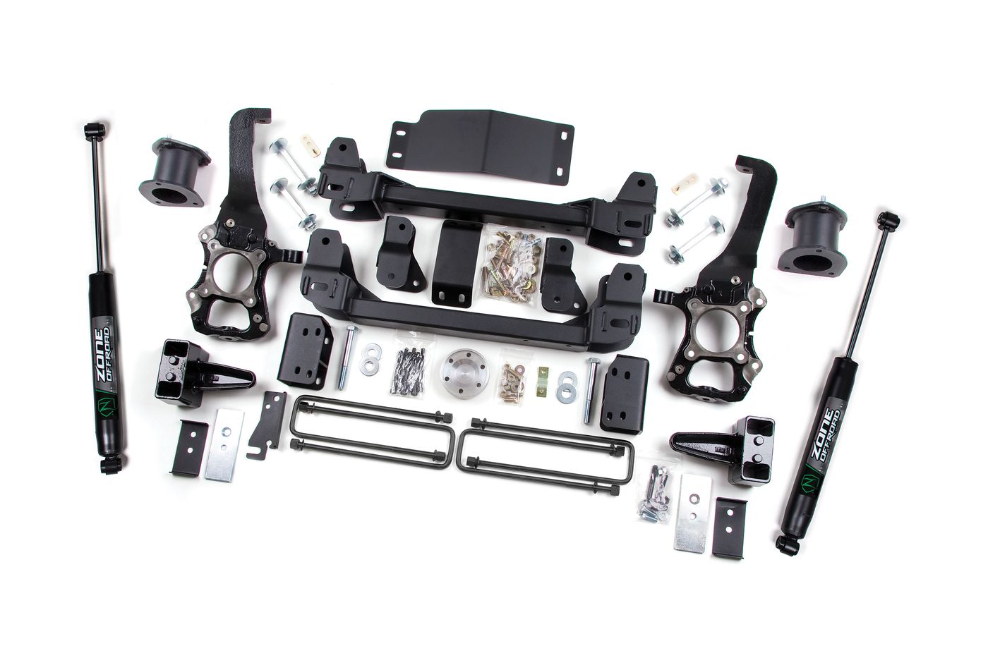 Zone Offroad 4" Suspension Lift Kit ; Nitro Shocks