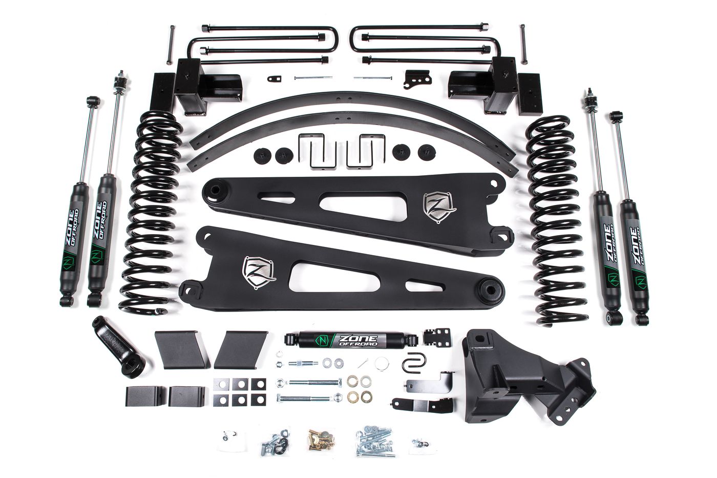 Zone Offroad 6" Radius Arm Lift Kit ; Nitro Shocks