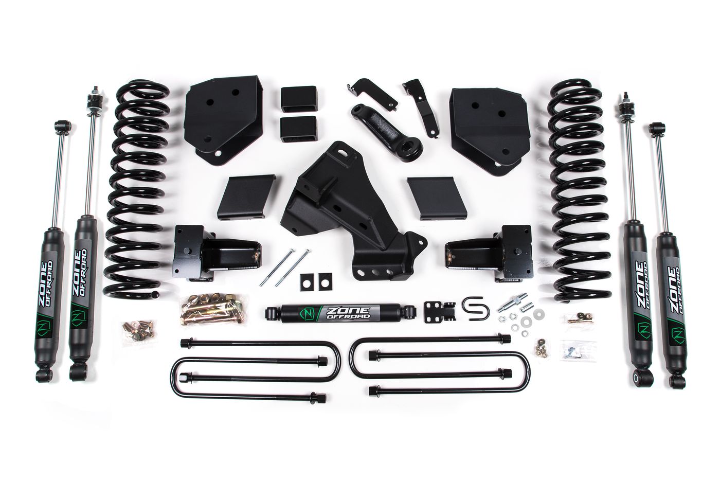 Zone Offroad 4" Suspension Lift Kit ; Nitro Shocks