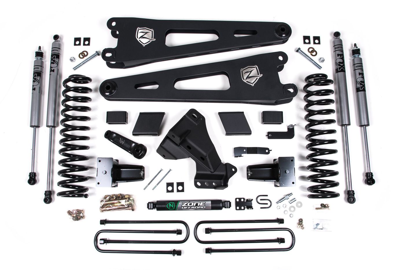 Zone Offroad 4" Radius Arm Suspension System ; Fox Shocks