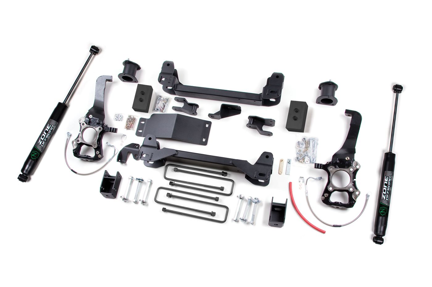 Zone Offroad 4" Suspension Lift Kit ; Nitro Shocks