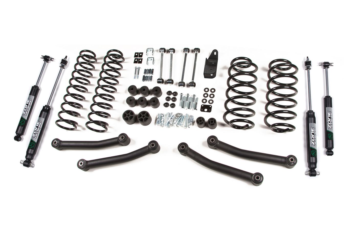 Zone Offroad 4" Coil Spring Lift Kit ; Nitro Shocks
