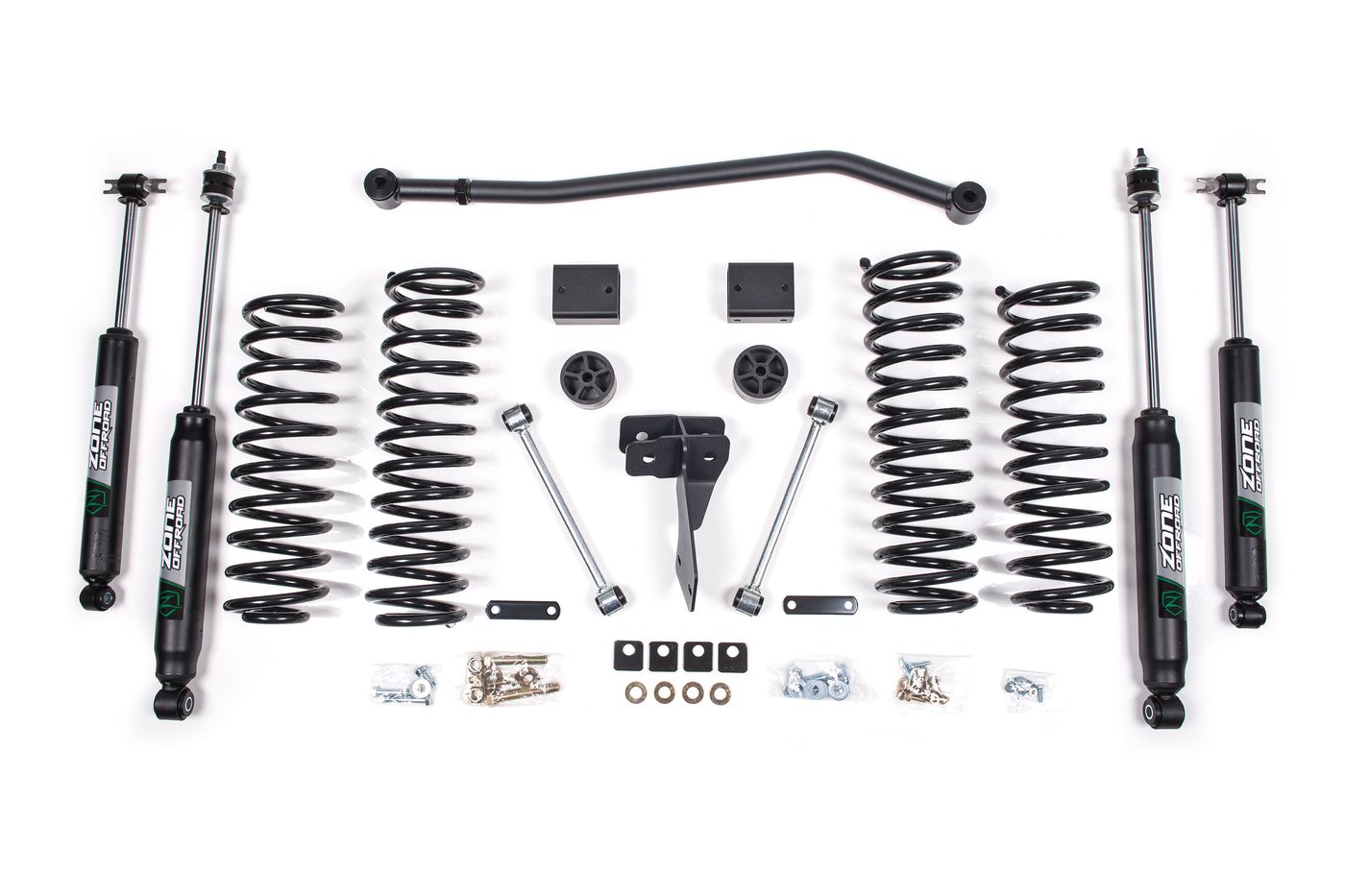 Zone Offroad 4" Coil Spring Lift Kit ; Nitro Shocks