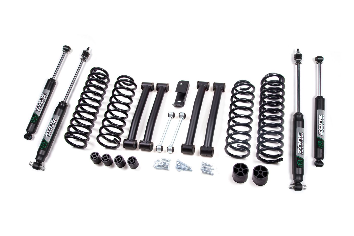 Zone Offroad 4" Coil Spring Lift Kit ; Nitro Shocks