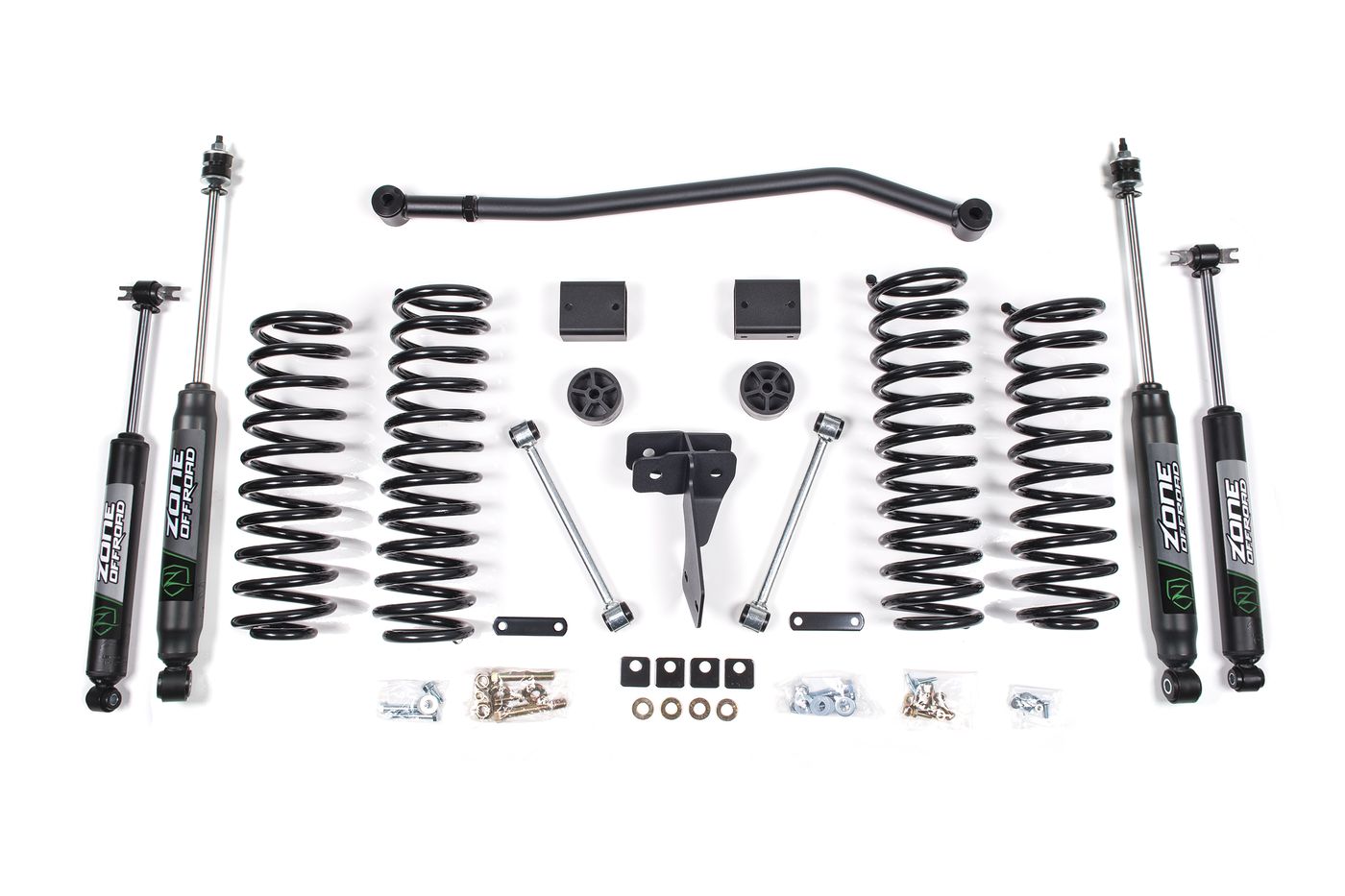Zone Offroad 4" Coil Spring Lift Kit ; Nitro Shocks