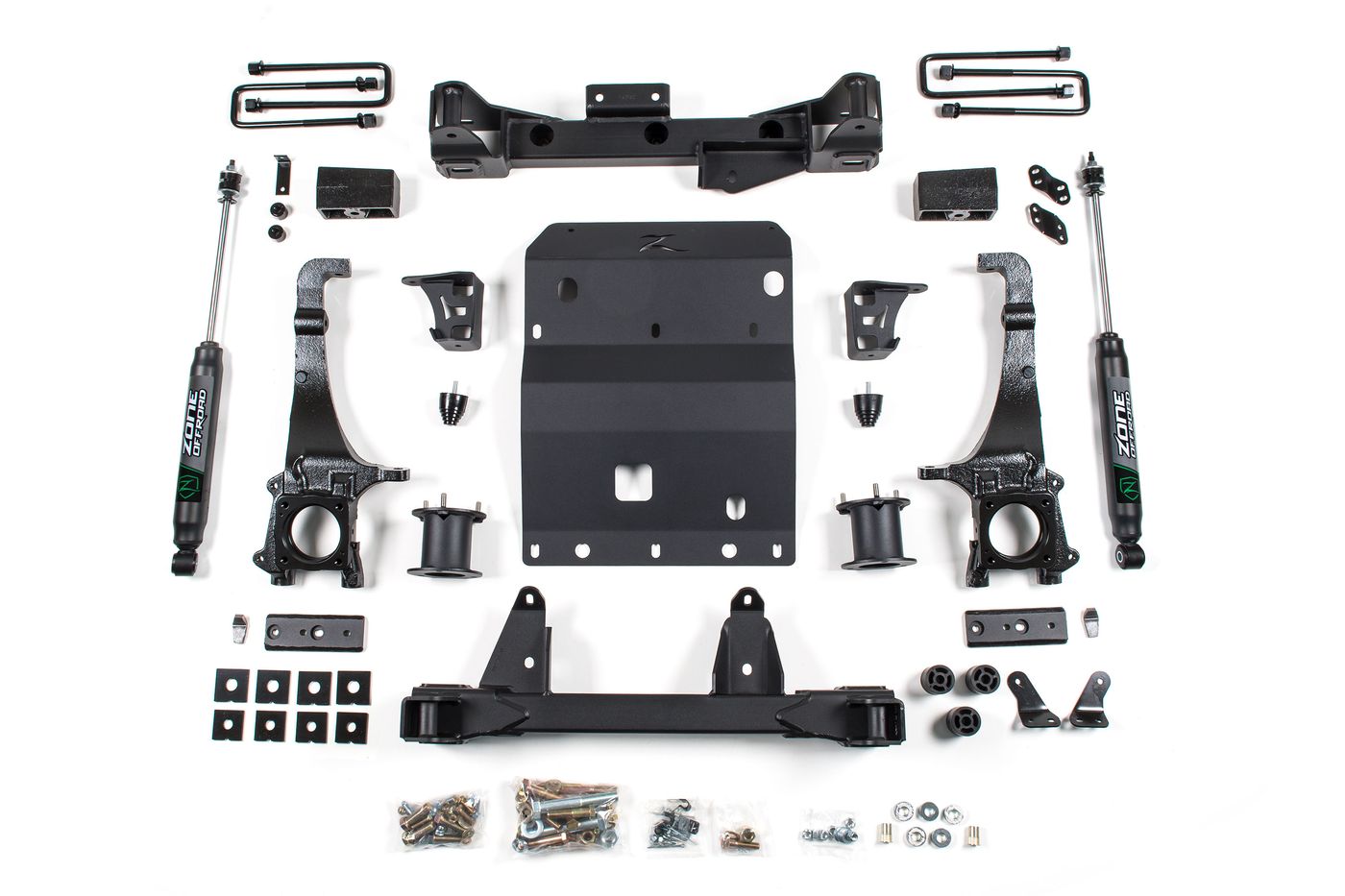 Zone Offroad 4" Suspension Lift Kit ; Nitro Shocks