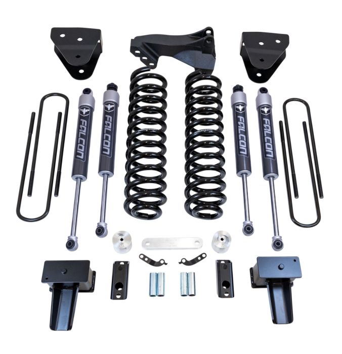 ReadyLIFT 4" Coil Spring Lift Kit With Falcon 2.1 Shocks - Ford Super Duty Diesel 4WD 2017-2022 F-350 And F-250