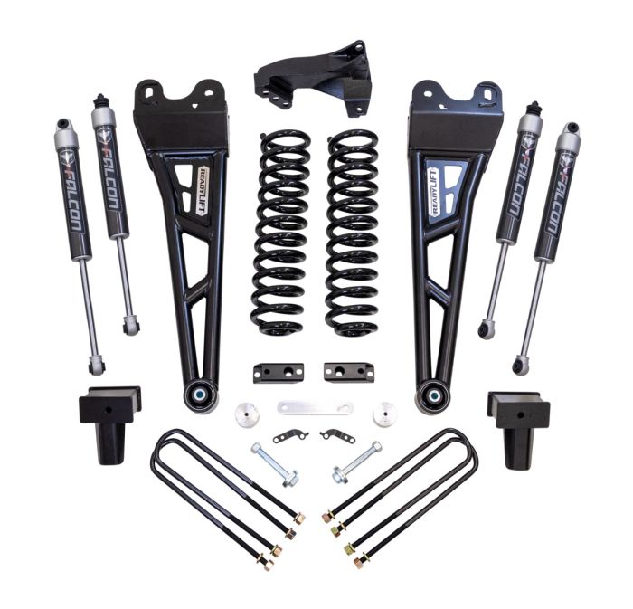 ReadyLIFT 4" COIL SPRING LIFT KIT WITH FALCON 2.1 SHOCKS AND RADIUS ARMS- FORD SUPER DUTY DIESEL 4WD 2017-2022 F-350 And F-250